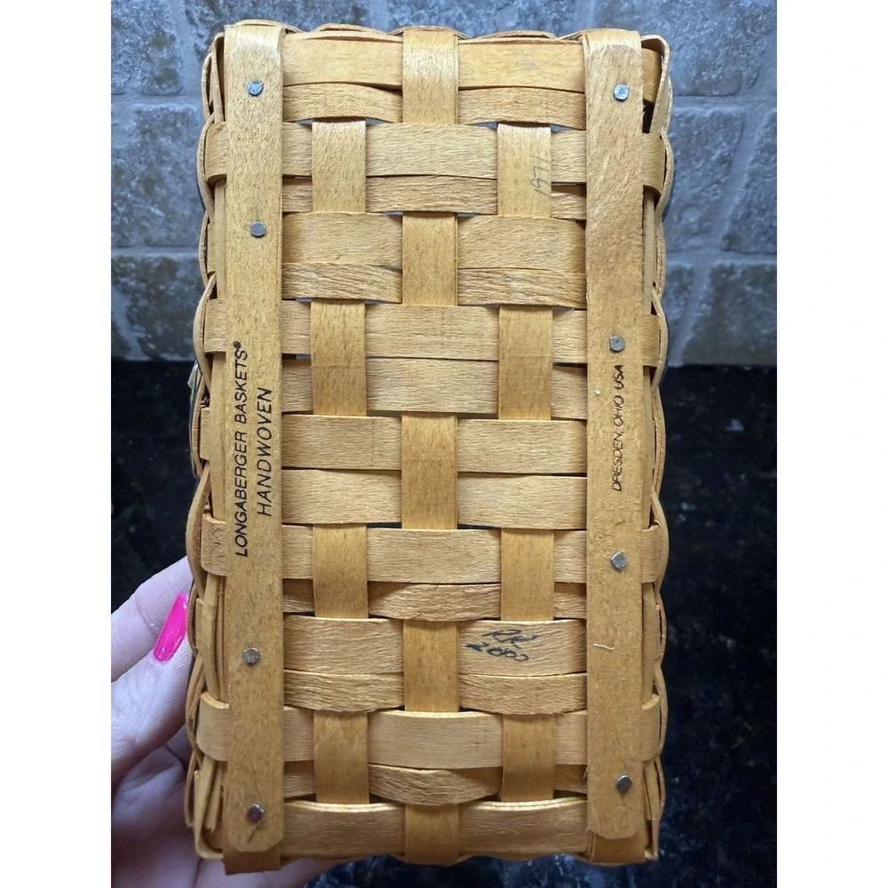 NEW Longaberger Collectors‎ Club 2000 JW Miniature Gathering Basket & Liner